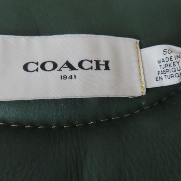 Coach Shearling Vest - Hunter Green - Size 50 NWT - Picture 7 of 9